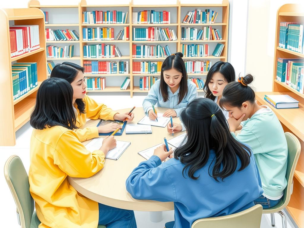Học sinh cùng nhau làm việc nhóm, phát triển kỹ năng làm việc nhóm.
