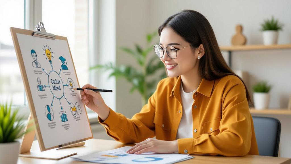 Bạn trẻ đang trải nghiệm niềm vui của việc khám phá tính cách MBTI để định hướng nghề nghiệp, giữa không gian tràn đầy năng lượng và hy vọng.