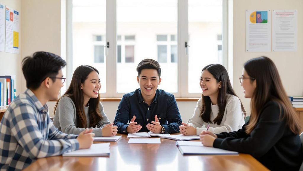 Cảnh sinh viên tham gia thảo luận sôi nổi trong lớp học tại Trường Đại học Kiểm sát Hà Nội, phản ánh sự nhiệt huyết và khám phá kiến thức pháp lý.