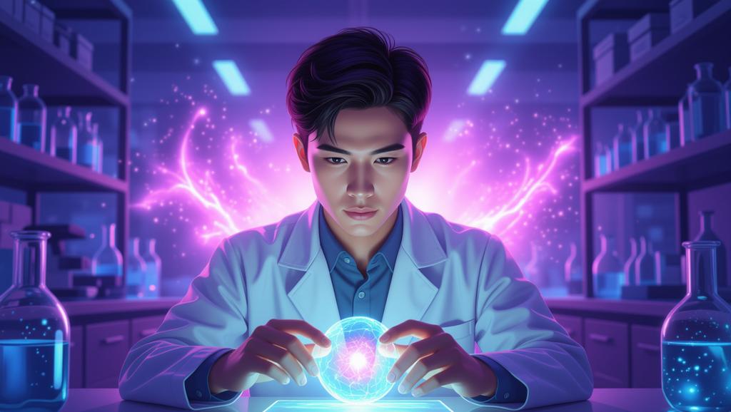 Một nhà khoa học trẻ đang khám phá quy trình gen trong phòng thí nghiệm, truyền cảm hứng học hỏi về mức phản ứng của kiểu gen.